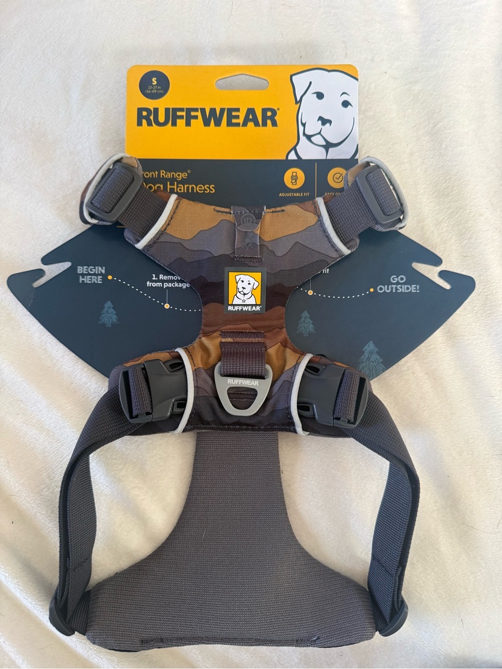 New Ruffwear, Front Range Dog Chest Harness, Moonlight Mountains, Small